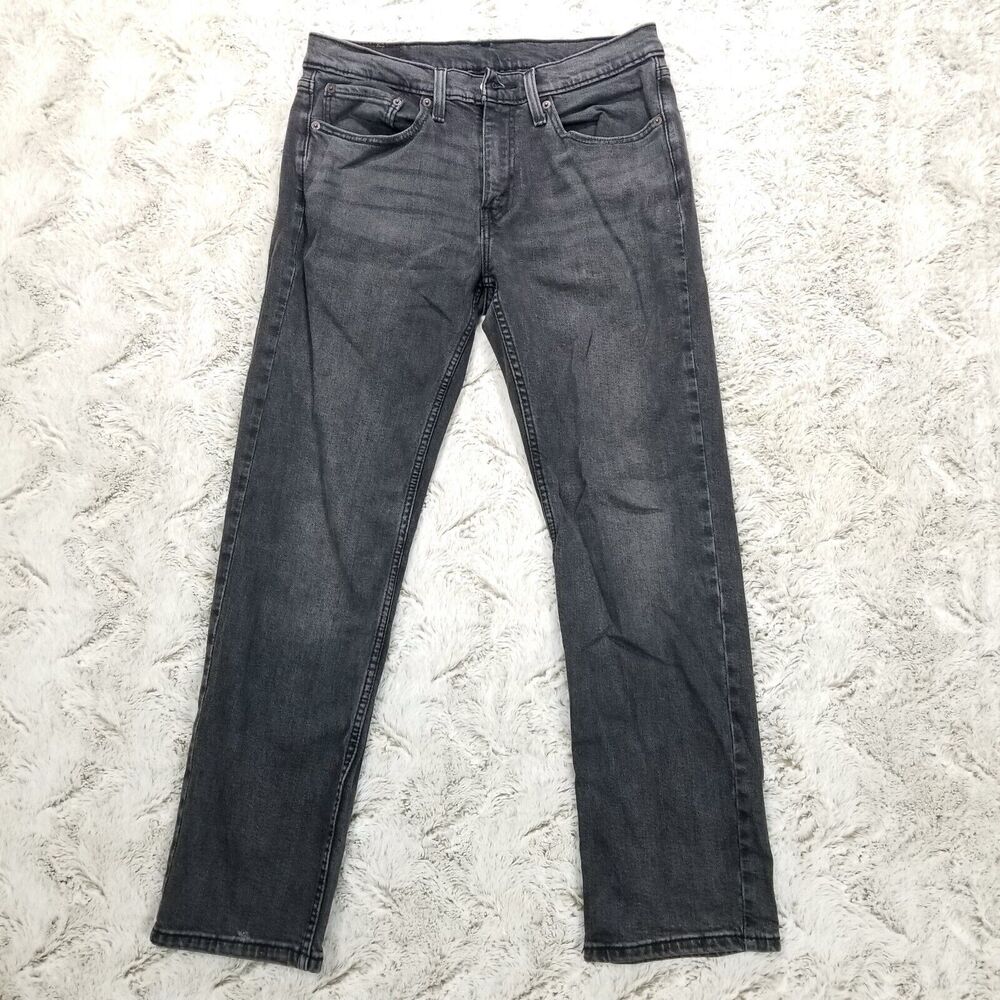 Levis jeans Mens 31×30 Black‎ 514 Straight Denim Relaxed Dark Wash
